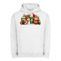 Pigment Lunar Rock Christmas snow coffee cups Urban Hoodie - Jasminsmagicworld