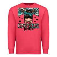 Cardinal cowhide junkie messy bun Premium Sweatshirt - Zillion Design Studio