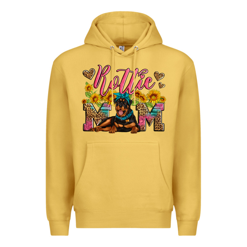 Rottweiler Mom Premium Hoodie by Artiststas | Teevron