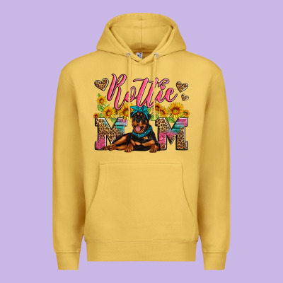 Rottweiler Mom Premium Hoodie Designed By Artiststas