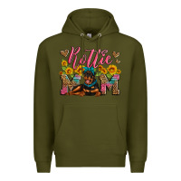 Army Green rottweiler mom Premium Hoodie - Artiststas