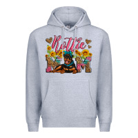 Heather Grey rottweiler mom Premium Hoodie - Artiststas