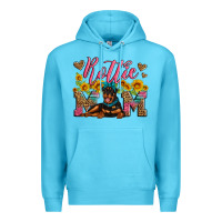 Ocean Blue rottweiler mom Premium Hoodie - Artiststas
