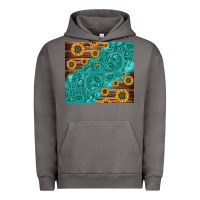 Pigment Tornado Tooled Leather And Sunflowers Urban Hoodie - Jasminsmagicworld