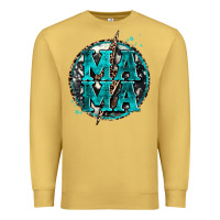 Antique Gold cowhide mama lighting bolt Premium Sweatshirt - Zillion Design Studio