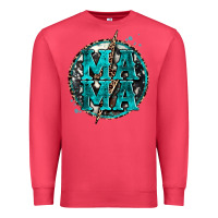 Cardinal cowhide mama lighting bolt Premium Sweatshirt - Zillion Design Studio