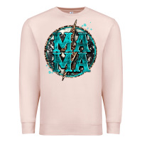 Pale Pink cowhide mama lighting bolt Premium Sweatshirt - Zillion Design Studio