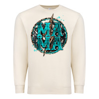 Sandshell cowhide mama lighting bolt Premium Sweatshirt - Zillion Design Studio