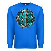 True Royal cowhide mama lighting bolt Premium Sweatshirt - Zillion Design Studio