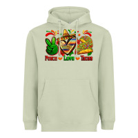 Matcha peace love tacos Heavyweight Hoodie - Zillion Design Studio