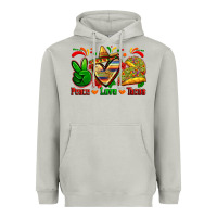 Moon Dust peace love tacos Heavyweight Hoodie - Zillion Design Studio