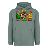 Sage peace love tacos Heavyweight Hoodie - Zillion Design Studio