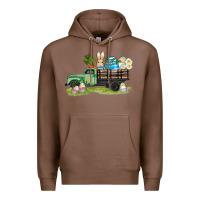 Chestnut easter hunt i̇n truck Premium Hoodie - AdoDesignShop