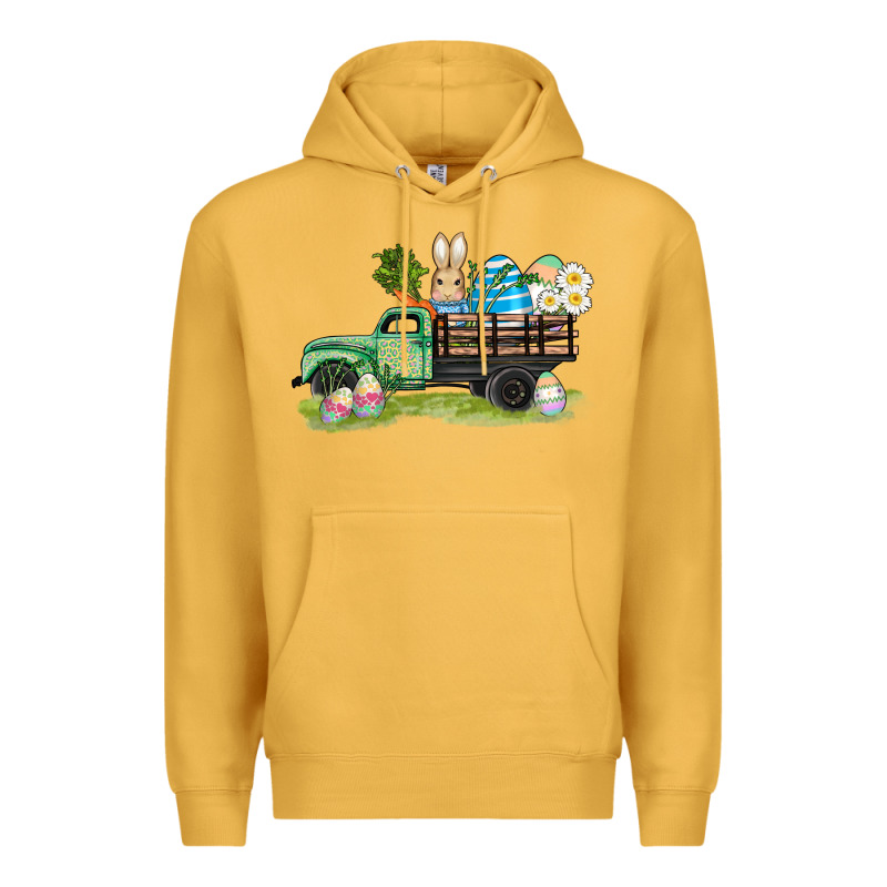 Easter Hunt İn Truck Premium Hoodie by AdoDesignShop | Teevron