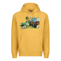 Mustard easter hunt i̇n truck Premium Hoodie - AdoDesignShop