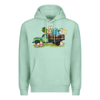 Seafoam easter hunt i̇n truck Premium Hoodie - AdoDesignShop