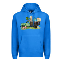 True Royal easter hunt i̇n truck Premium Hoodie - AdoDesignShop