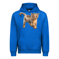 Cobalt baby lion Urban Hoodie - LillyAllenDesigns