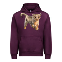 Mauve Wine baby lion Urban Hoodie - LillyAllenDesigns