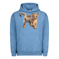 Pigment Pebble Blue baby lion Urban Hoodie - LillyAllenDesigns