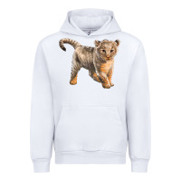 White baby lion Urban Hoodie - LillyAllenDesigns
