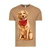 Vintage Camel golden retriever Vintage Tee - Artiststas