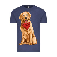 Vintage Denim golden retriever Vintage Tee - Artiststas