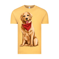 Vintage Mustard golden retriever Vintage Tee - Artiststas