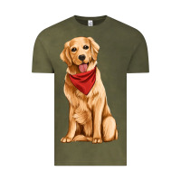 Vintage Olive golden retriever Vintage Tee - Artiststas