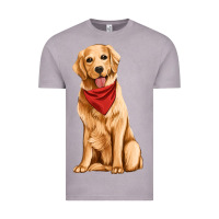 Vintage Zinc golden retriever Vintage Tee - Artiststas