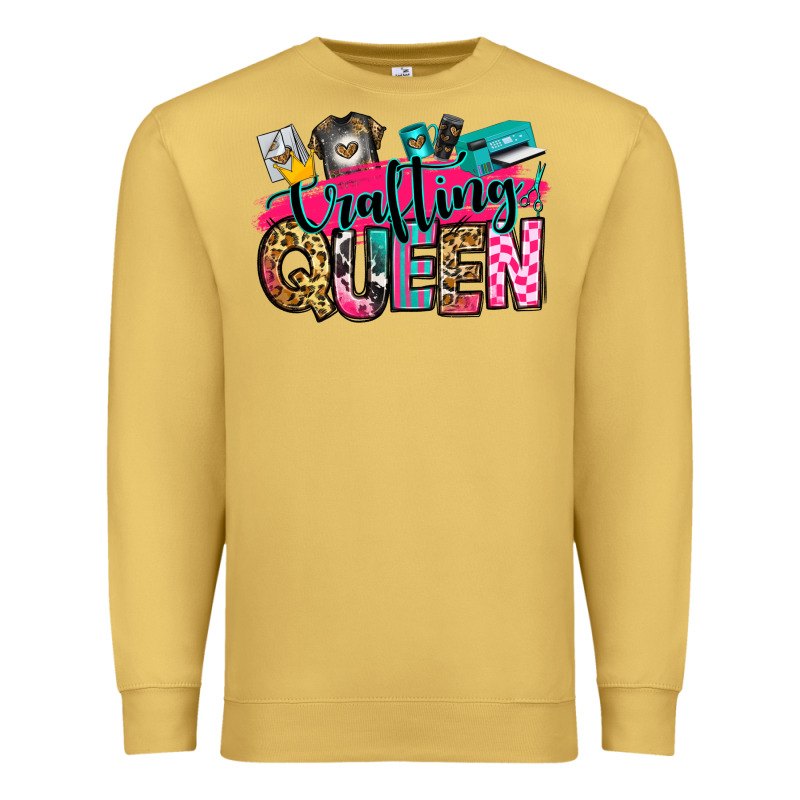 Crafting Queen Premium Sweatshirt by Zillion Design Studio | Teevron