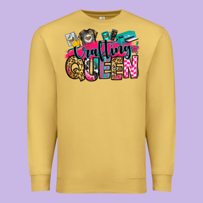 Crafting Queen Premium Sweatshirt Designed By Zillion Design Studio