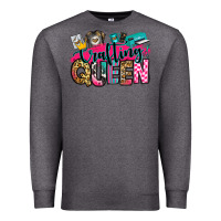 Charcoal Heather crafting queen Premium Sweatshirt - Zillion Design Studio