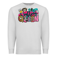 Dove Grey crafting queen Premium Sweatshirt - Zillion Design Studio