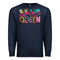 Navy crafting queen Premium Sweatshirt - Zillion Design Studio