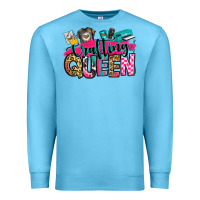 Ocean Blue crafting queen Premium Sweatshirt - Zillion Design Studio