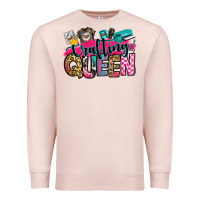 Pale Pink crafting queen Premium Sweatshirt - Zillion Design Studio