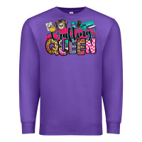 Purple crafting queen Premium Sweatshirt - Zillion Design Studio