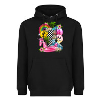 Summer Smile Face And Beach Vibes With Rainbow Tbw Heavyweight Hoodie | Teevron
