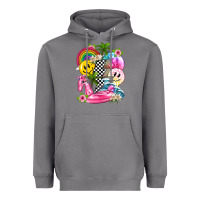 Storm summer smile face and beach vibes with rainbow tbw Heavyweight Hoodie - texasbilliewilder