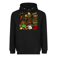 Black messy bun face mask & getting stuff done  #nurselife Heavyweight Hoodie - Zillion Design Studio