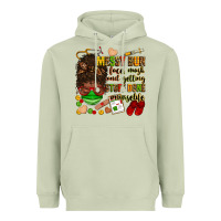 Matcha messy bun face mask & getting stuff done  #nurselife Heavyweight Hoodie - Zillion Design Studio
