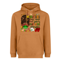 Meerkat messy bun face mask & getting stuff done  #nurselife Heavyweight Hoodie - Zillion Design Studio