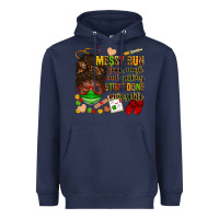 Navy messy bun face mask & getting stuff done  #nurselife Heavyweight Hoodie - Zillion Design Studio