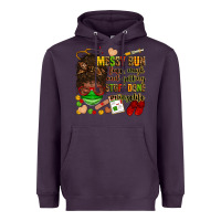 Plum messy bun face mask & getting stuff done  #nurselife Heavyweight Hoodie - Zillion Design Studio