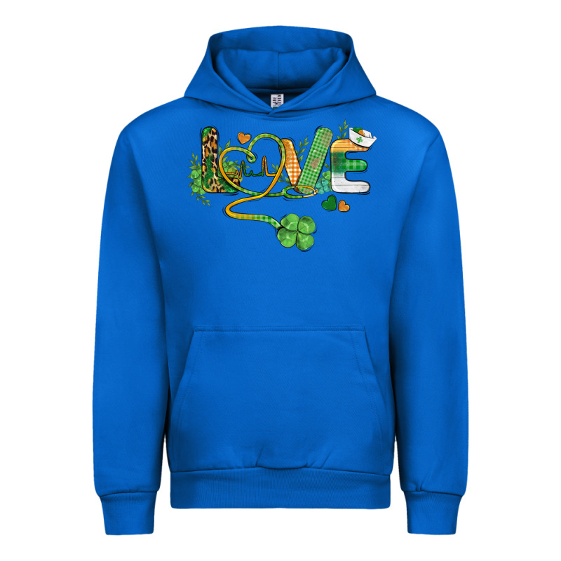 St. Patricks Day Nurse Love Medical Love Urban Hoodie by BarkalooDesign | Teevron
