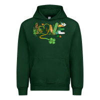 Forest Green st. patricks day nurse love medical love Urban Hoodie - BarkalooDesign