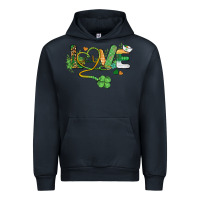 Navy st. patricks day nurse love medical love Urban Hoodie - BarkalooDesign