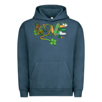 Pigment Midnight Navy st. patricks day nurse love medical love Urban Hoodie - BarkalooDesign