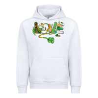 White st. patricks day nurse love medical love Urban Hoodie - BarkalooDesign
